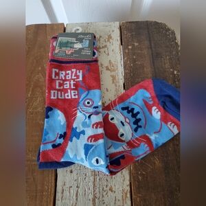 Blue Q CAT DUDE Socks